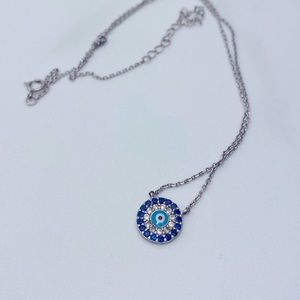 Evil Eye Sterling Silver Necklace